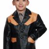 s-l1600-4-1-2.jpg Boys Genuine Leather Jacket Outerwear Buttons Blazers