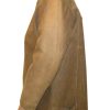 Men's Genuine Cowhide Nubuck Leather Zipper Closure Jacket