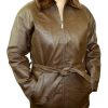 s-l1600-5-1-2.jpg Women Leather Jacket Zipper Closure/ Belted Jacket with Zip Out Lining