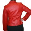 Women's Soft Genuine Leather Short Zipper Closure Fitted Jacket Style # 315