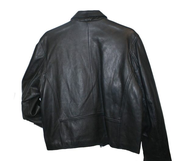 s-l1600-5-3-1.jpg Men Jacket Genuine Cowhide Soft Leather Short Zipper Closure