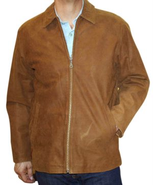 s-l1600-5-6.jpg Men's Genuine Cowhide Nubuck Leather Zipper Closure Jacket