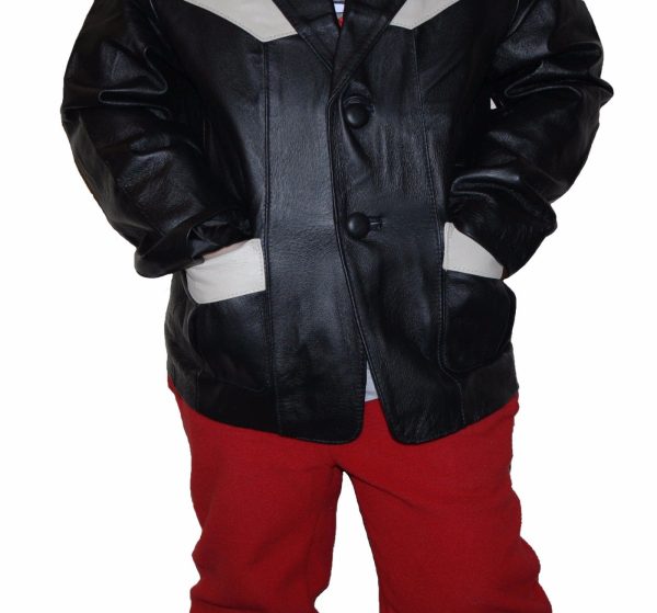 s-l1600-6-1-1.jpg Boys Genuine Leather Jacket Outerwear Buttons Blazers