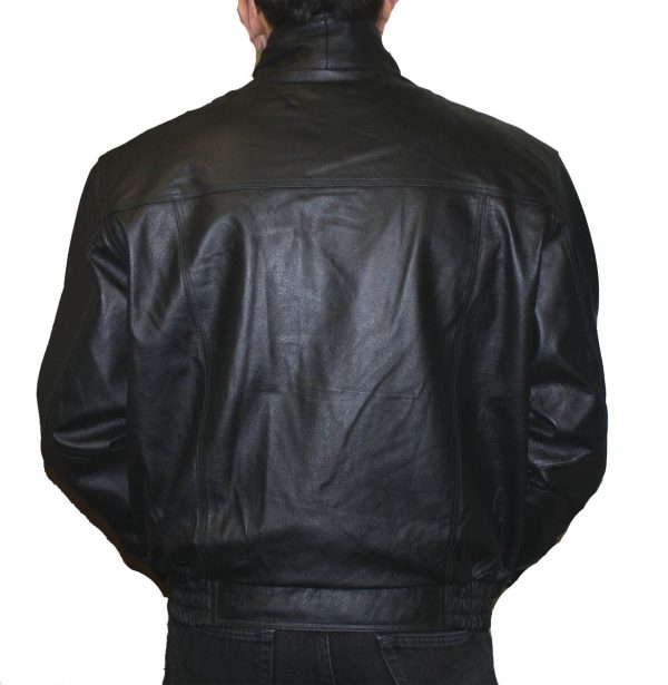 s-l1600-6-1-2.jpg Men's Leather Jacket Double Breast Bomber Jacket
