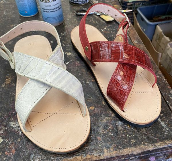 s-l1600-6-4.jpg Genuine Crocodile Leather Cruzado Sandals Handmade in USA