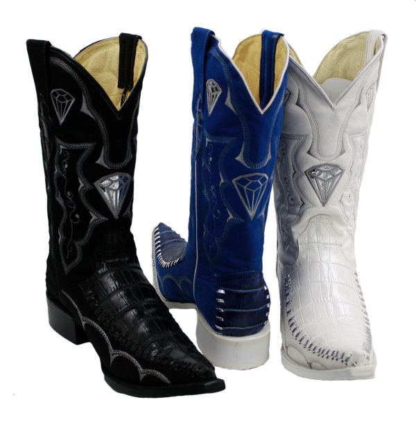 s-l1600-6-9.jpg Mens Cowboy Boots Made of Leather Crocodile Print 3x Style-WD1342