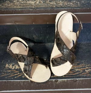 Fish Leather Cruzado Sandals - Men's Traditional Mexican Made By USA