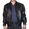 s-l1600-7-7.jpg Men's Leather Jacket Double Breast Bomber Jacket
