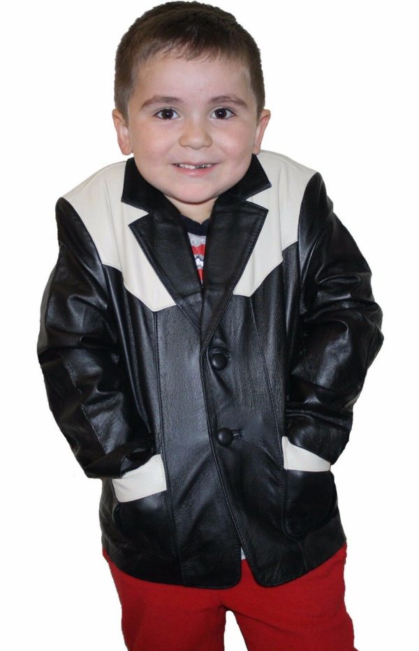 s-l1600-8-2-1.jpg Boys Genuine Leather Jacket Outerwear Buttons Blazers