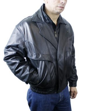 s-l1600-8-8.jpg Men Soft Lamb Jacket Double Breast Leather Zipper/Snaps Closure Jacket