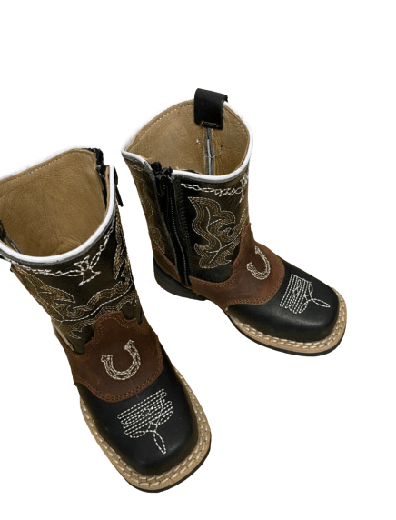 s-l1600-removebg-preview-7.png Kids Western Cowboy Boots Side Zipper Leather Quality
