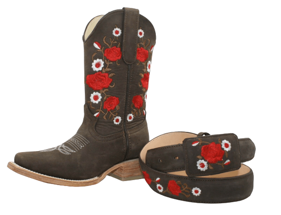 Women's Handcraft Cowboy Boots With Free Matching Belt