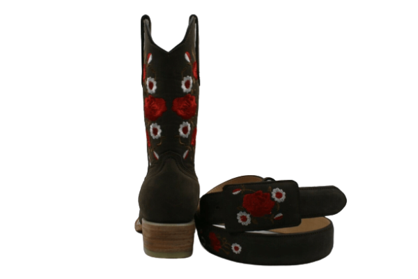 Women's Handcraft Cowboy Boots With Free Matching Belt