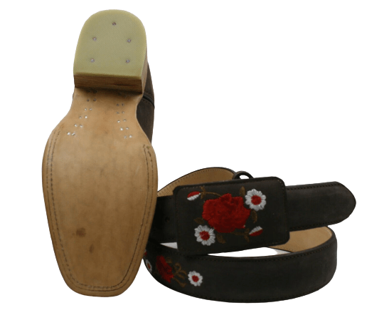 Women's Handcraft Cowboy Boots With Free Matching Belt