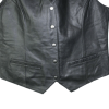 Women Snap Closure Vest Genuine soft Leather Nice Fitted Biker Vest