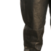 Women Pants Genuine Soft Cow hide Leather side zipper & Snap Closure Quality