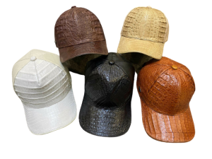 Unisex Baseball Cap Genuine Crocodile Leather Baseball Cap Adjustable Sports Hats