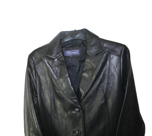 Women's Fashion Jacket Soft Genuine Lamb Leather Four Buttons Closure New