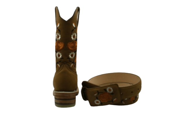 Women's Handcraft Cowboy Boots With Free Matching Belt