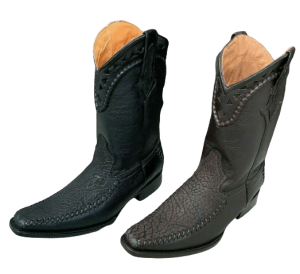 Men's Rodeo Cowboy Boots Bull Neck Leather Bota Vaquera Cuello De Toro