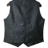 Women Snap Closure Vest Genuine soft Leather Nice Fitted Biker Vest