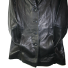 Women's Fashion Jacket Soft Genuine Lamb Leather Four Buttons Closure New