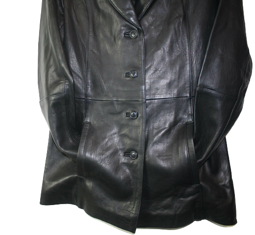Women's Fashion Jacket Soft Genuine Lamb Leather Four Buttons Closure New