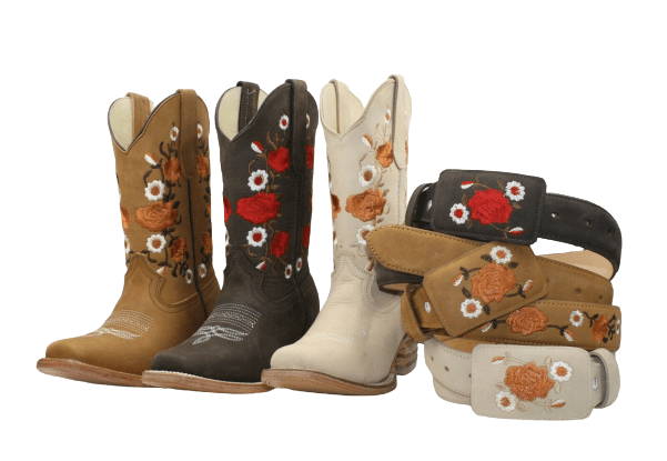 Women's Handcraft Cowboy Boots With Free Matching Belt