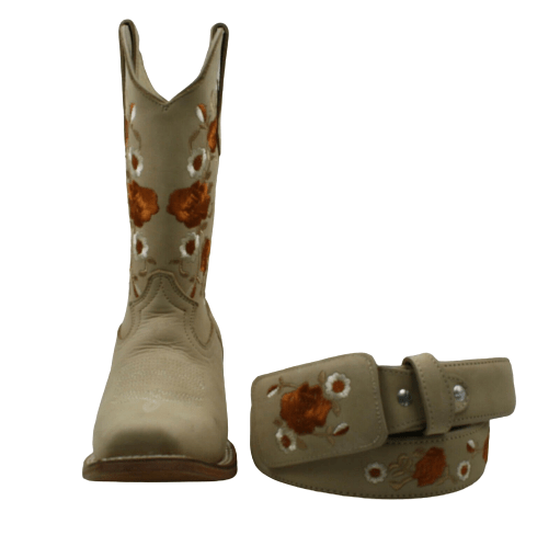Women's Handcraft Cowboy Boots With Free Matching Belt