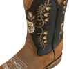 Bota Vaquera de Mujer Womens Western Rodeo Square Toe Cowgirl Boots Leather